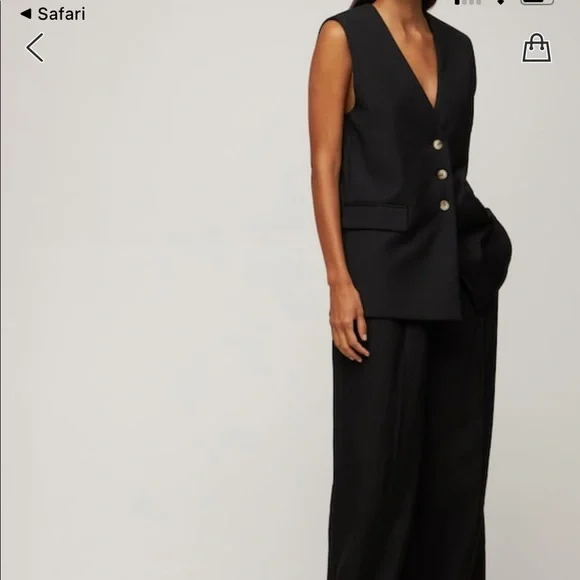 Loulou Studio Black Vest - Picture 5 of 11